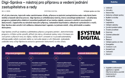 Digi-Správa v magazínu DVS.cz: našeho řešení si všimli i experti na veřejnou správu